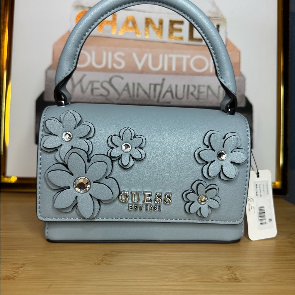 Guess Zaria Mini Top Handle Flap handbag nwt - Picture 3 of 5